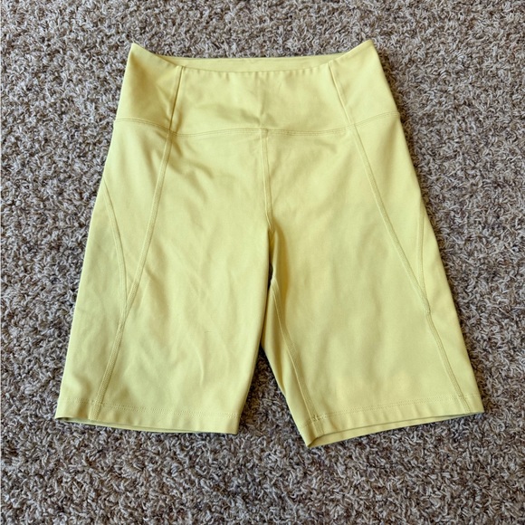 girlfriend collective Pants - Girlfriend Collective Yellow Women's Biker Shorts size Medium
